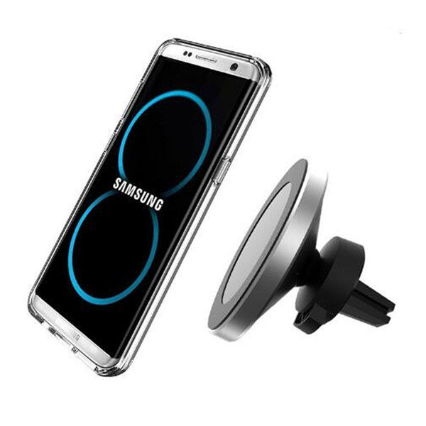 2 In 1 Magnetic Wireless Car Charger Stand Qi Car Charging Mount Stand